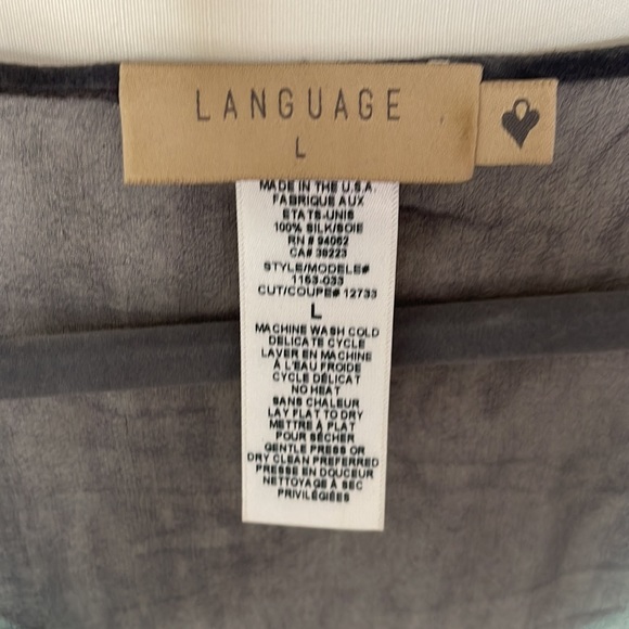 LANGUAGE CHIFON KAFTAN TOP - Picture 2 of 4